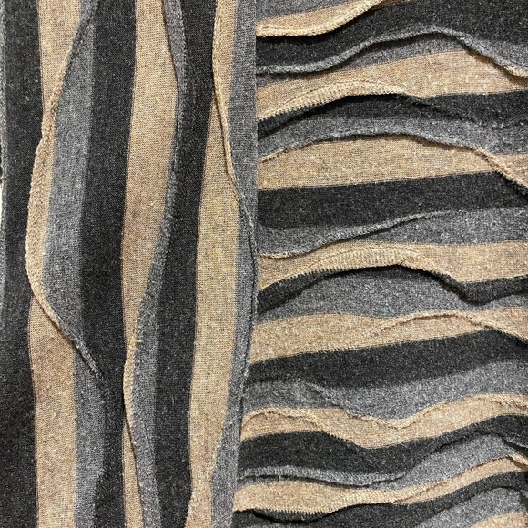 Connected Apparel striped textured dress - Picture 4 of 7